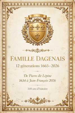 Famille Dagenais : de Pierre dit Lépine (1634) à Jean-François