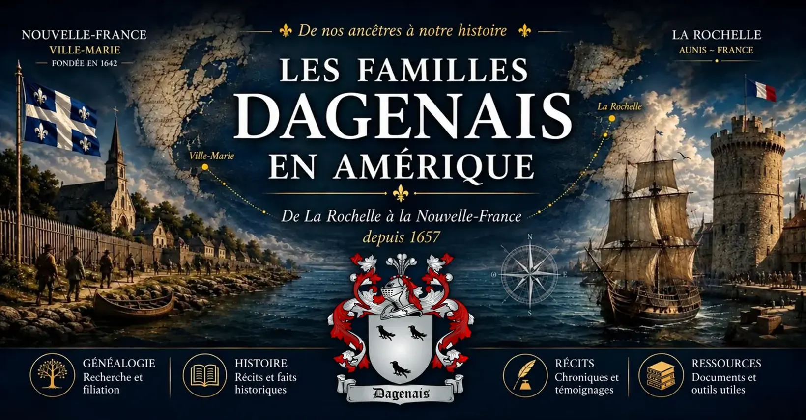 Les familles Dagenais en Amérique